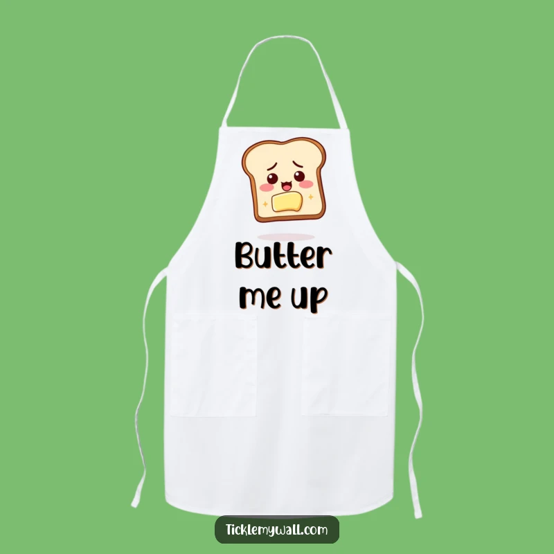 Funny Toast Butter Determination Apron: Cook with Breakfast Goals