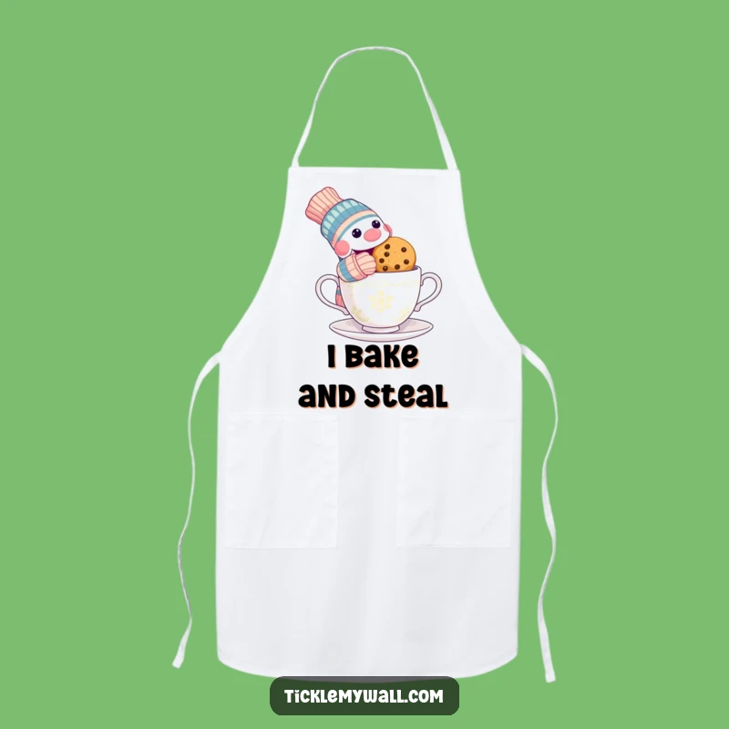 Funny Sock Puppet Cookie Apron - Bake Up Laughs in the Kitchen!