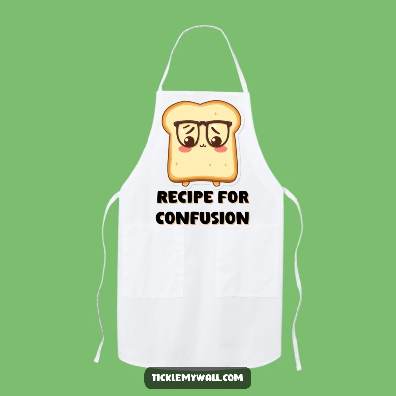 Funny Puzzled Toast Apron: Smart Breakfast Kitchen Wear, Great Funny Gift