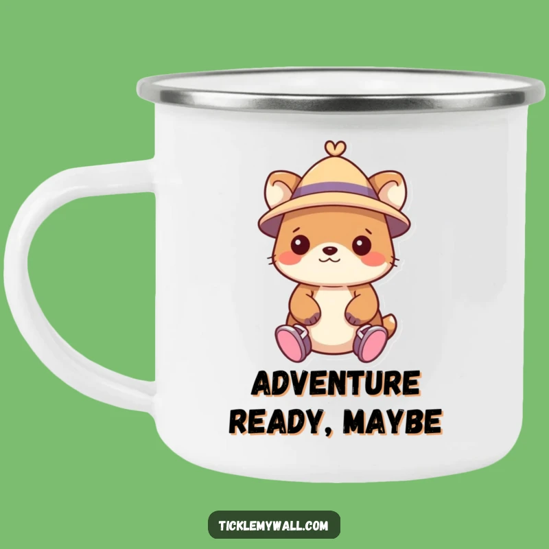 Funny Animal Camping Mug Gift - Adventure Fuel with a Hat-Wearing Pet!