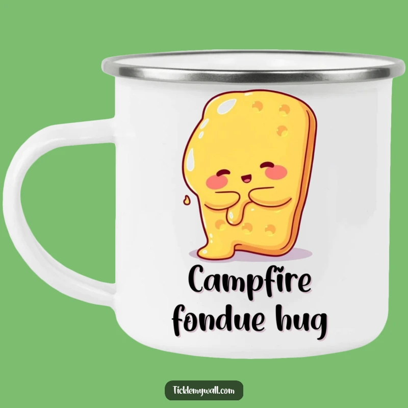 Funny Cheese Cracker Camping Mug: Cheesy Sips for Snack Adventures