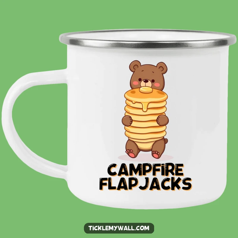 Funny Clumsy Bear Camping Mug: Outdoor Breakfast & Bear Humor