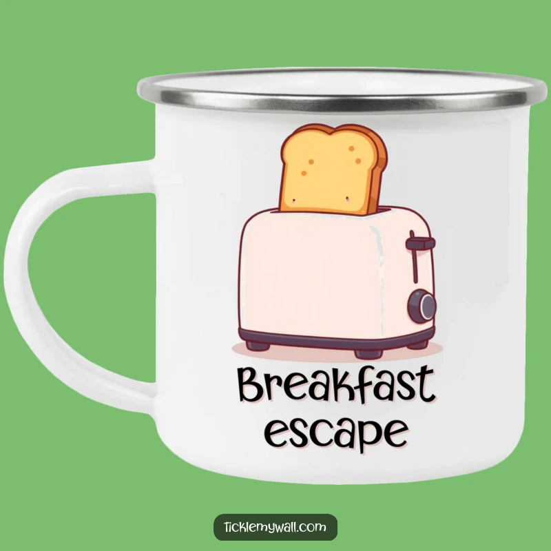 Funny Toast Campfire Mug: High Rise Brews, Outdoor Funny Gift!