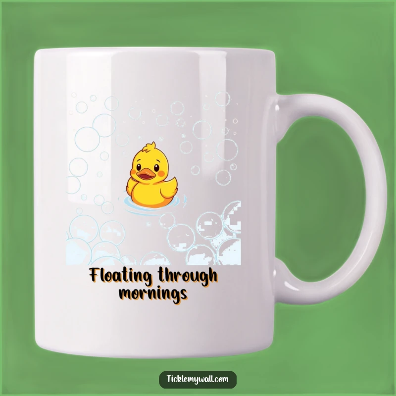 Funny Confused Duck Bubble Maze Mug: Humorous Gift!