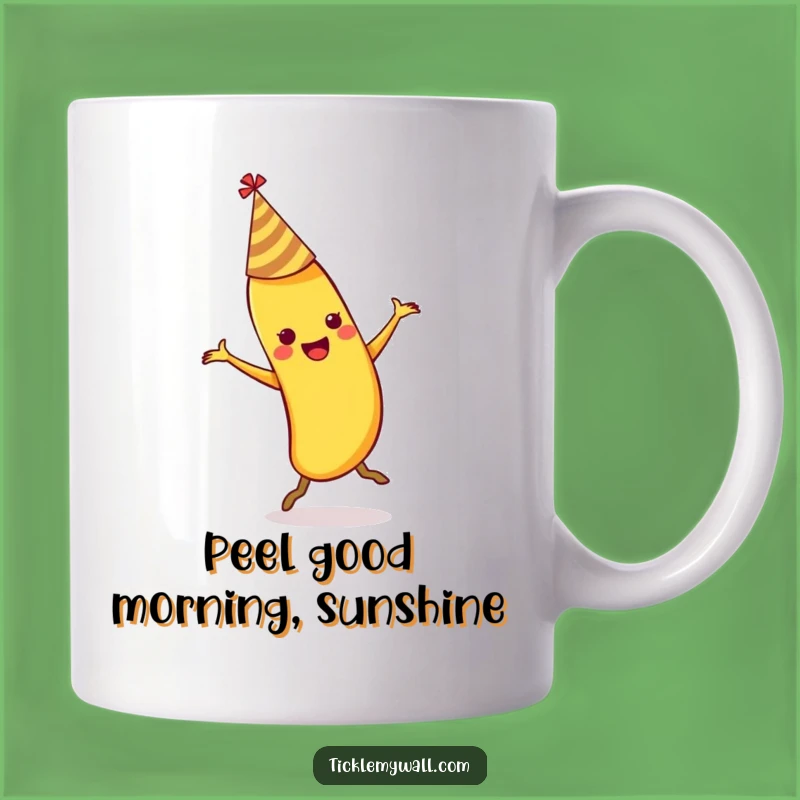 Funny Dancing Banana Slips Mug: Hilarious Party Fail Gift