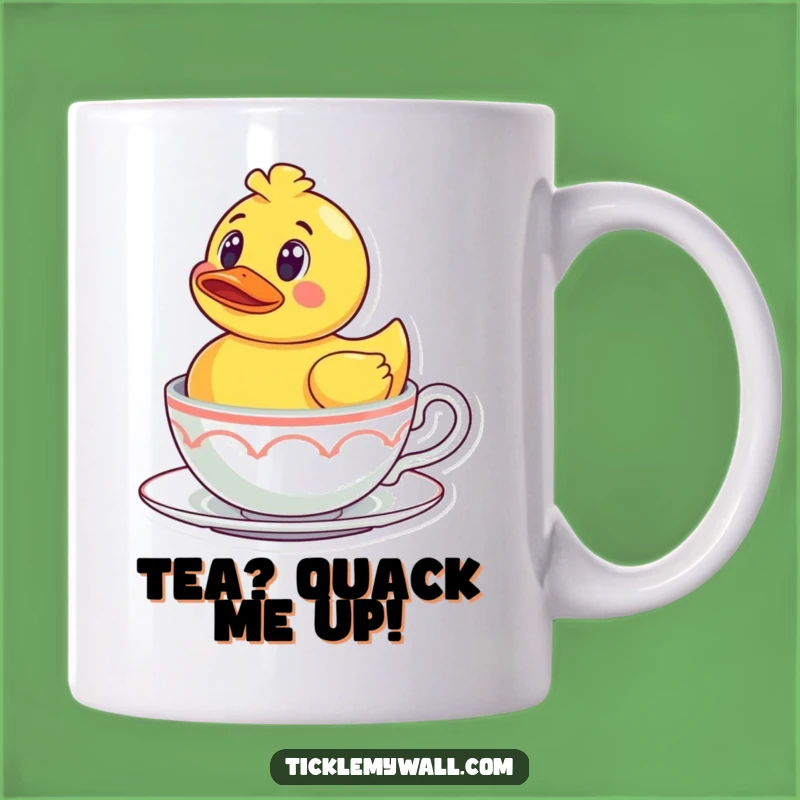 Funny Rubber Ducky Teacup Mug: Surprise Bath Humor, Perfect Funny Gift for Tea Lovers