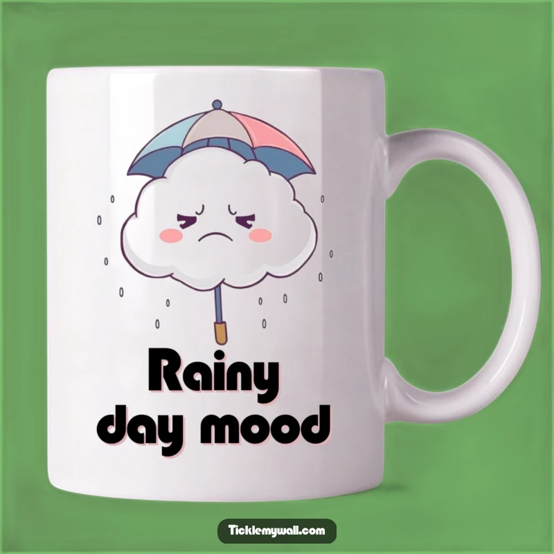 Funny Grumpy Cloud Giggle Mug: Hilarious Rainy Day Gift for a Cheerful Twist