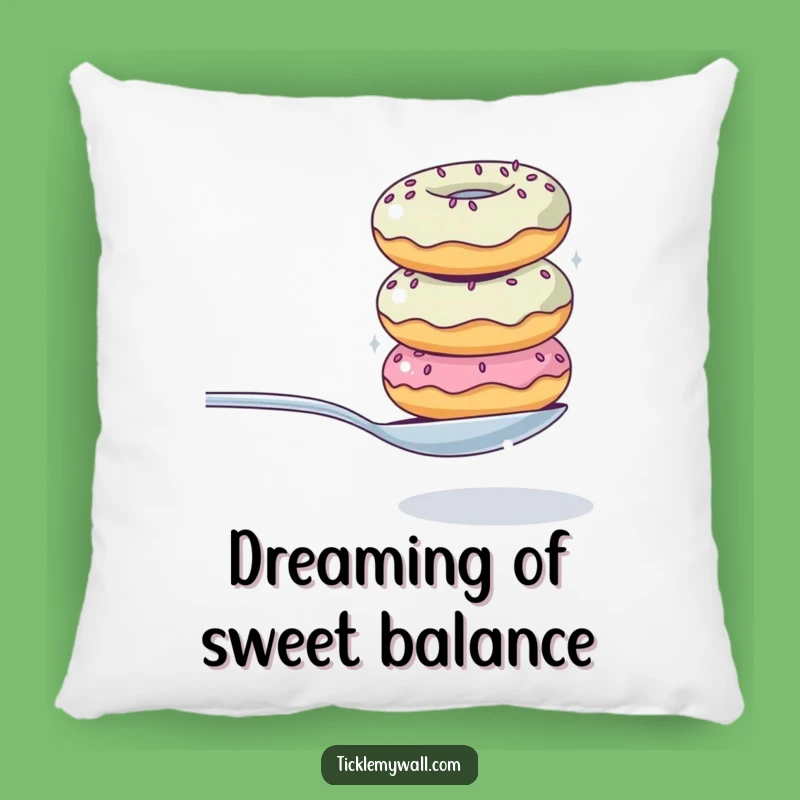 Funny Donut Stack Pillow: Couch Comfort Meets Hilarious Dessert Delight
