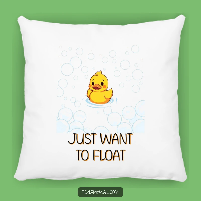 Funny Confused Duck Bubble Maze Pillow: Comfy and Bemused!