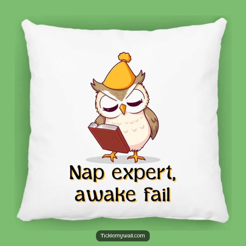 Funny Clumsy Owl Pillow - Cozy Comfort with a Hilarious Mishap!