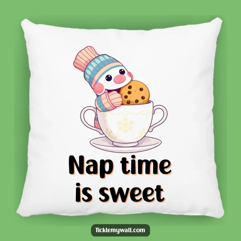 Funny Sock Puppet Cookie Pillow - Comfy Cushion with a Side of Mischief!