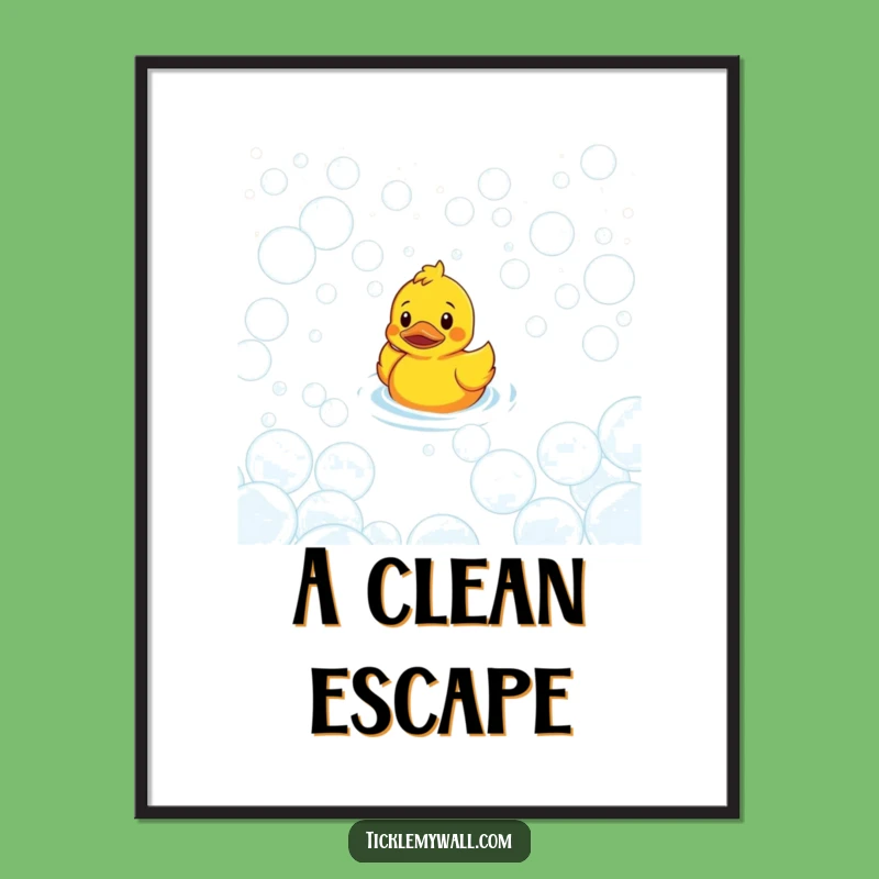Funny Confused Duck Bubble Maze Digital Art: Instant Puzzling Decor!