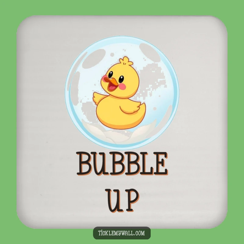 Funny Rubber Ducky Coaster: Bubble Ride Protection, Whimsical Funny Gift