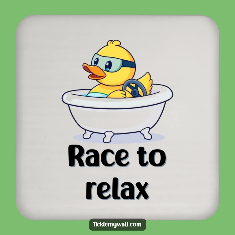 Funny Rubber Duck Drink Coaster Gift - Protect Surfaces with Speed!
