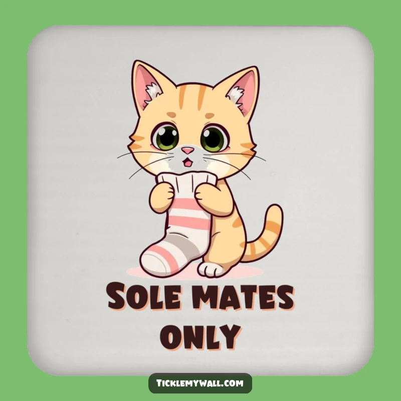 Funny Surprised Cat Sock Coasters: Protect Surfaces with Feline Fails