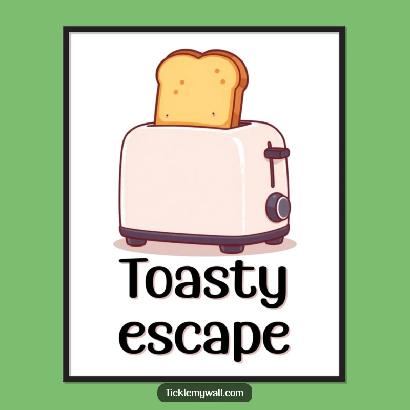 Funny Exploding Toast Poster: Breakfast Blast Art, Wall Art Funny Gift!