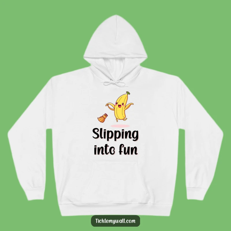 Cozy Funny Dancing Banana Peel Hoodie - Dance Through Life in Warmth!