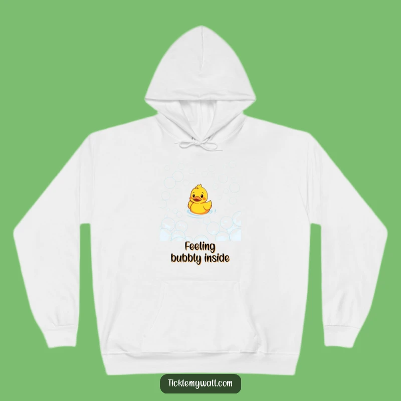 Funny Confused Duck Bubble Maze Hoodie: Cozy and Bemused!