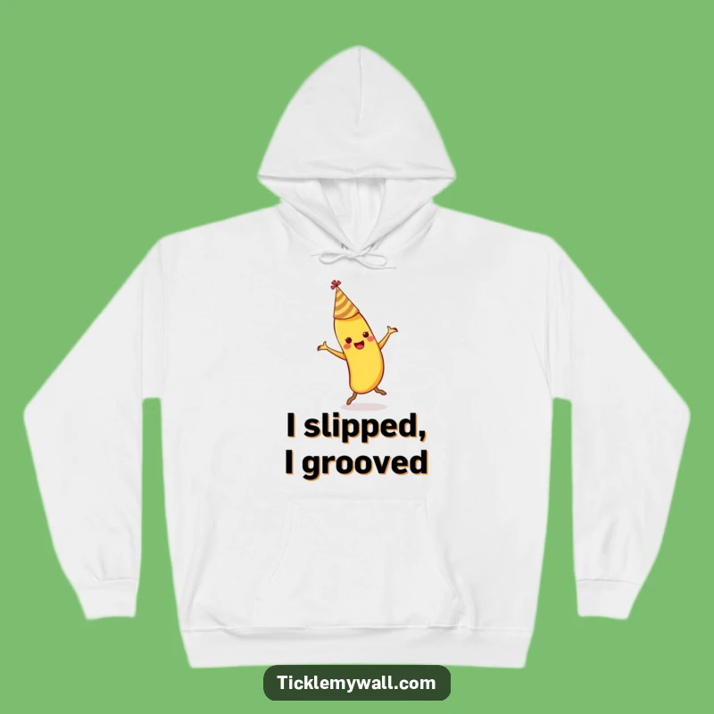 Funny Dancing Banana Slips Hoodie: Cozy Comedy Wear