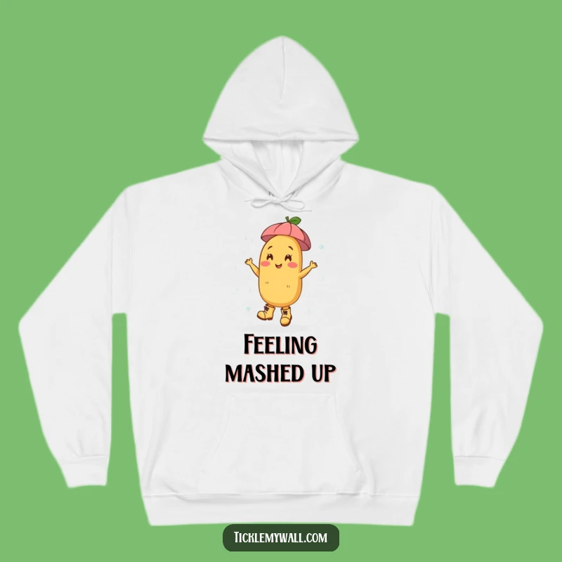 Funny Dancing Potato Boots Rain Hoodie: Cozy and Cheerful!