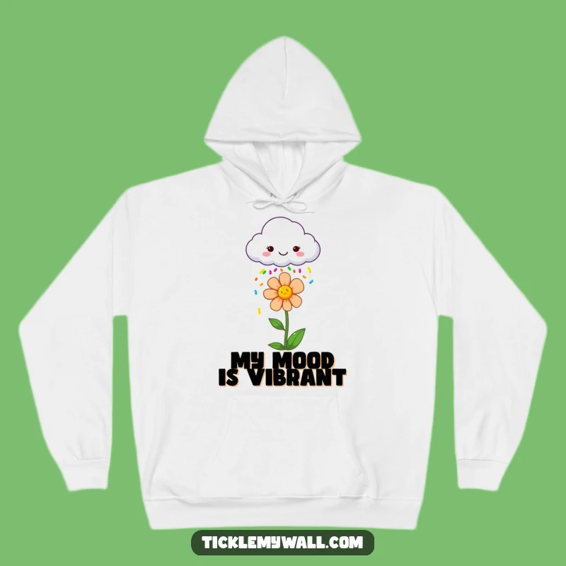 Funny Cloud Sprinkle Flower Hoodie: Cozy Comfort and Cheerful Vibes Gift