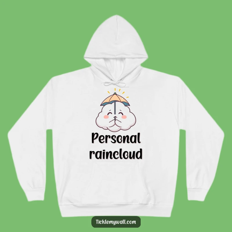 Funny Nervous Cloud Hoodie: Cozy Weather Humor Gift for Anxious Souls