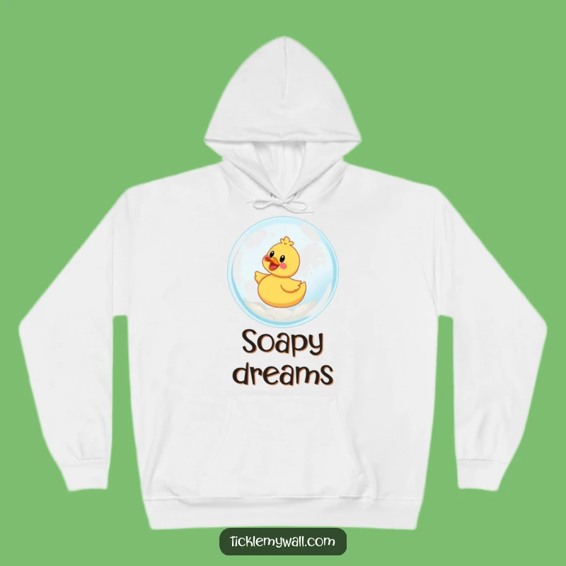 Cozy Funny Ducky Bubble Hoodie: Warm Companion on a Floating Joyride, Funny Gift