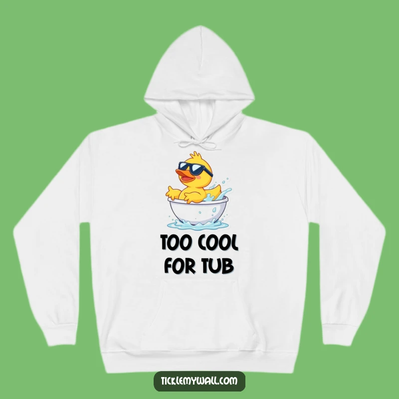 Funny Sunglasses Duck Splash Hoodie: Cozy and Cool Comfort Gift