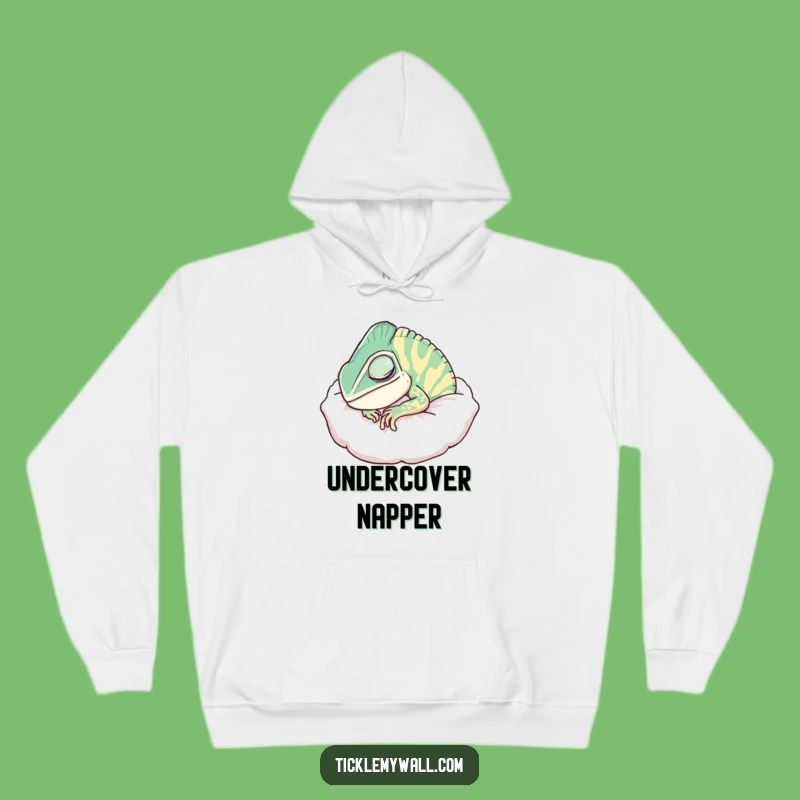 Funny Snoring Chameleon Pillow Hoodie: Cozy Up with This Hilarious Sleepy Design