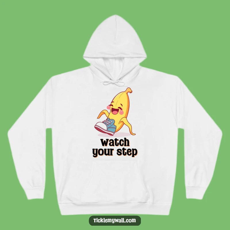 Cozy Funny Banana Peel Hoodie - Comedic Slip Comfort Gift