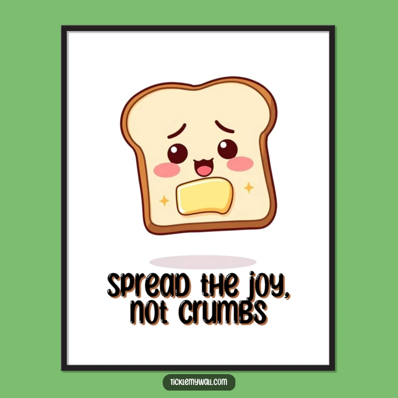 Free Printable Toast Wall Art - Whimsical Foodie Downloadable Decor