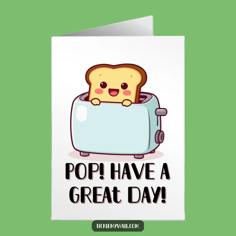 Happy Toast Birthday Card Free Printable: Pop of Fun Downloadable Gift
