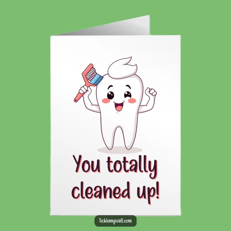 Free Printable Congrats Card: Buff Toothbrush Won! Hilarious Downloadable Gift for Victories