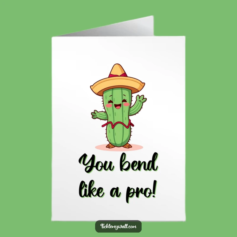 Free Printable Congrats Card: Cactus Limbo Champion, Perfect Downloadable Gift