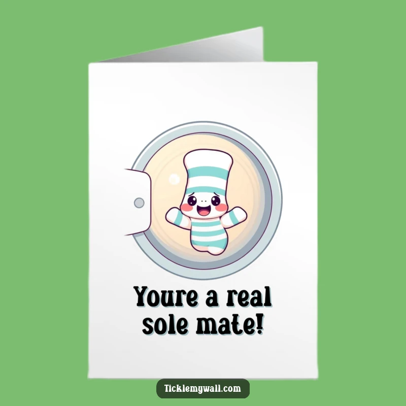 Free Printable Congrats Card: Sock's Dryer Spin - Funny Downloadable Message