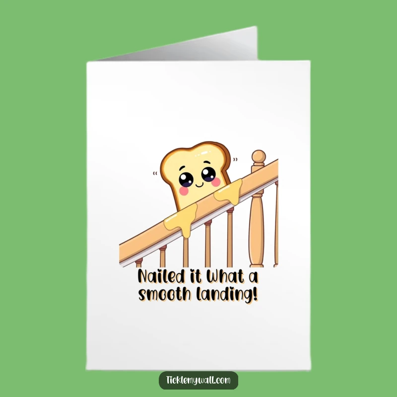 Free Printable Congrats Card: Toast's Smooth Ride - Hilarious Downloadable