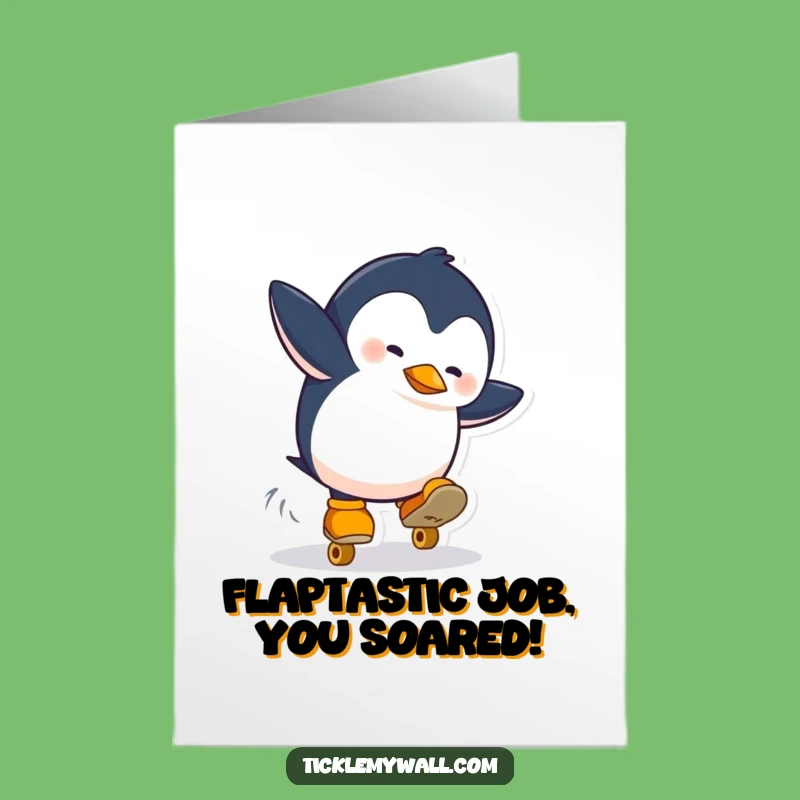 Free Printable Penguin Congratulations Card: Hilarious Fall From Grace Gift!
