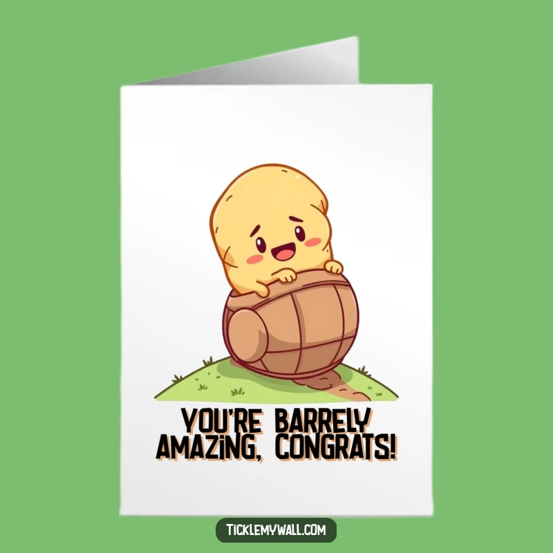 Free Printable Congrats Card: Potato Barrel Roll Funny Achievement Downloadable