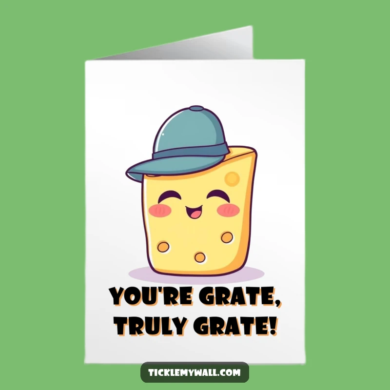Free Printable Congrats Card: Cheesy Hat Fun - Downloadable Celebration