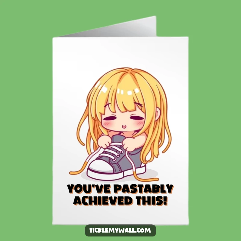 Free Printable Funny Spaghetti Congrats Card - Quirky Downloadable Gift