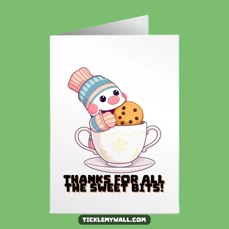 Free Printable Thank You Card: Sock Puppet Treat Thief - Humorous Downloadable Gift!