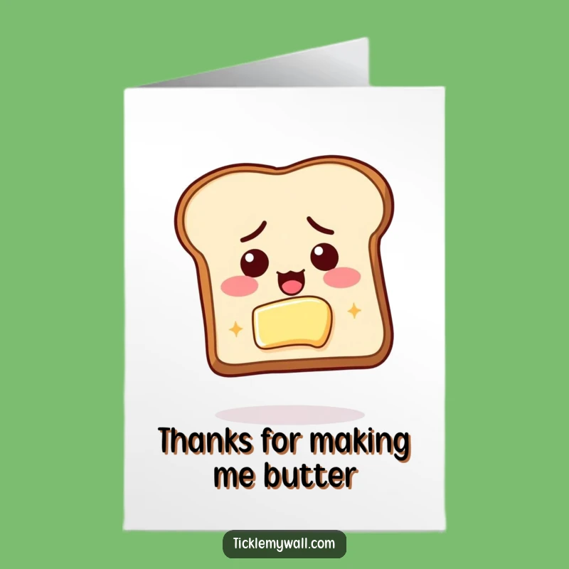 Free Printable Toast Thank You Card - Funny Foodie Downloadable