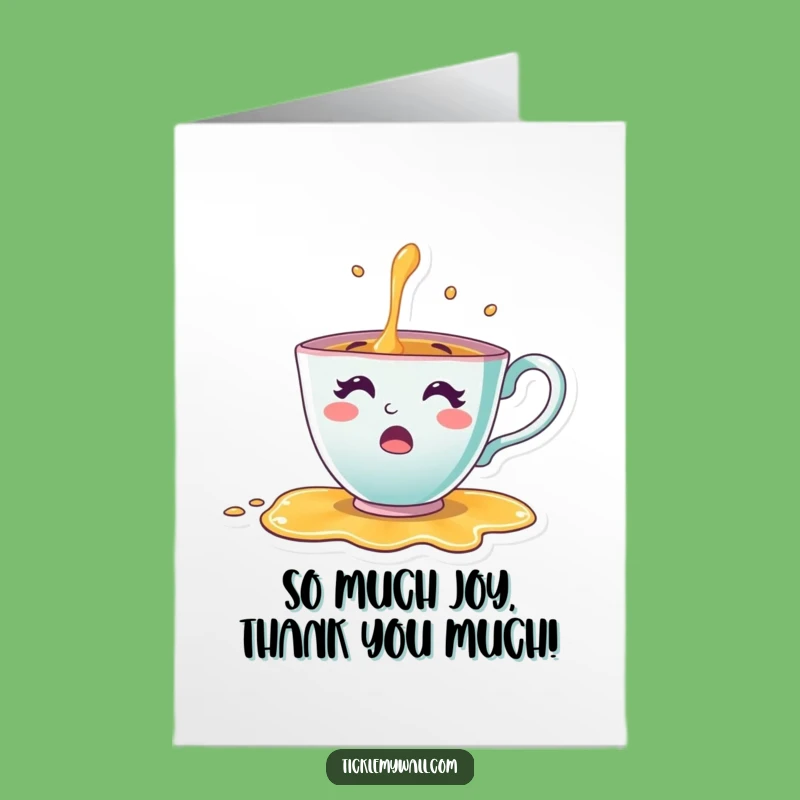 Free Printable Surprise Teacup Thank You Card - Funny Downloadable Gift for Gratitude