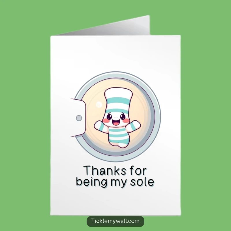 Free Printable Thank You Card: Sock Dryer - Funny Downloadable Appreciation