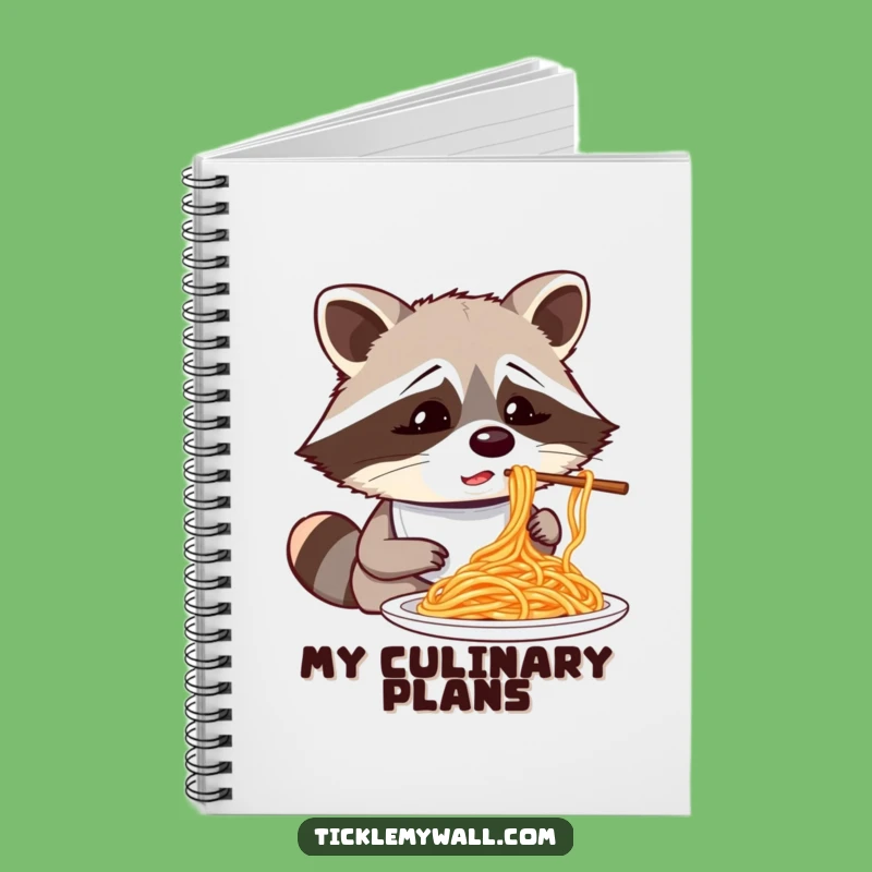 Funny Raccoon Spaghetti Notebook: Hilarious Journal for Messy Ideas