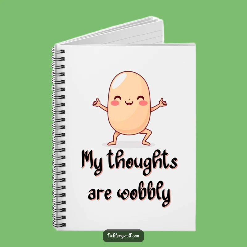 Funny Yoga Jelly Bean Notebook Jot Down Laughs & Ideas
