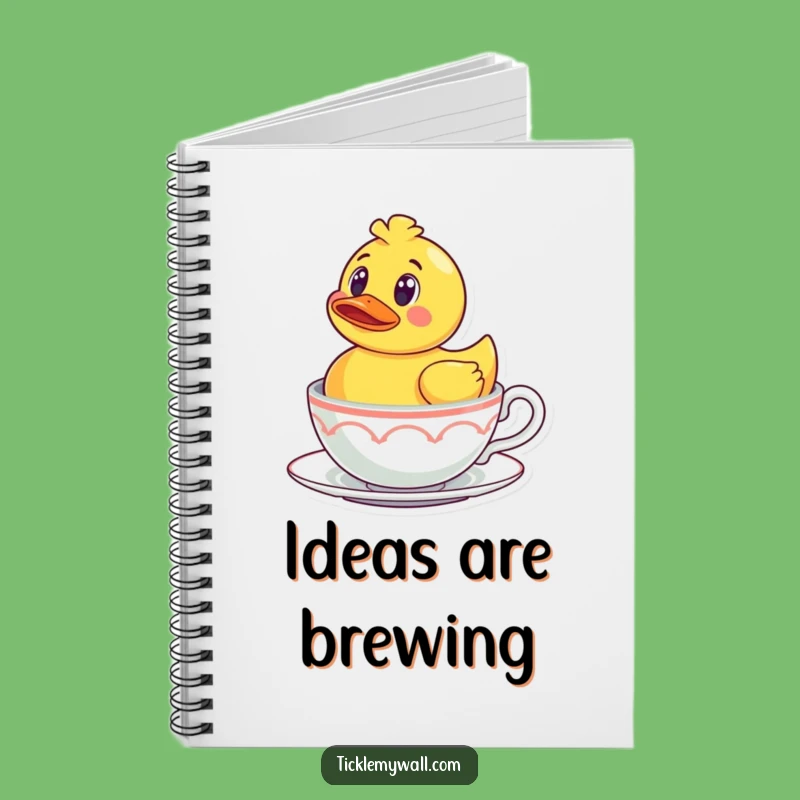 Funny Rubber Ducky Teacup Notebook: Surprise Journal, Hilarious Gift