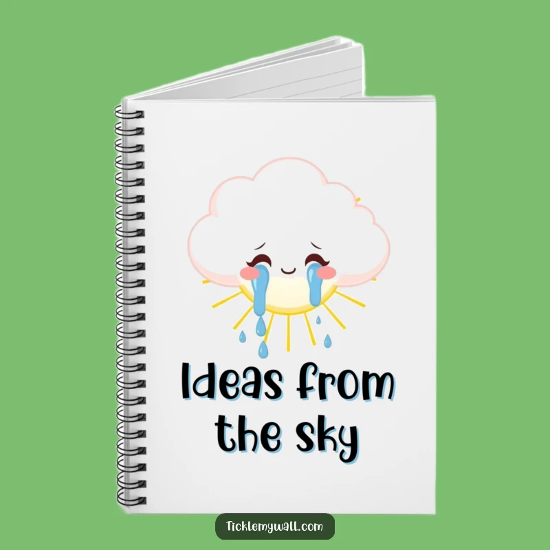 Funny Joyful Cloud Notebook: Tears of Happiness Journal, Whimsical Stationery Gift