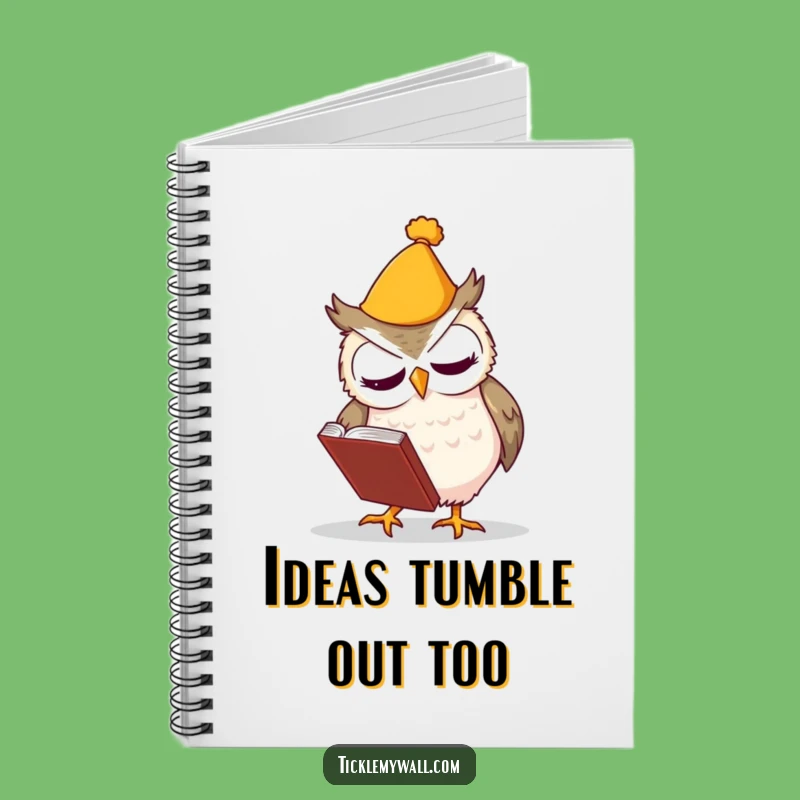 Funny Clumsy Owl Notebook - Jot Down Ideas with a Laugh!