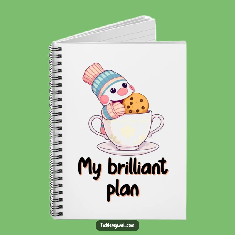 Funny Sock Puppet Cookie Notebook - Jot Down Secrets with a Smile!